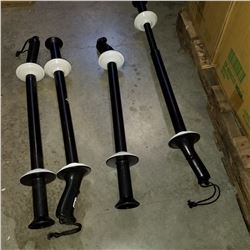4 PLASTIC WRAP DISPENSERS