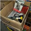 Image 1 : BOX OF NEW PRODUCT INCLUDING BOLT GAUGES, QUICK RELEASE LOCK, AND MORE