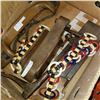 Image 3 : BOX OF ANTIQUE TOOLS, CATTLE TRAINING JIG, AND ROPE MAKERS GAUGE