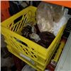 Image 1 : YELLOW CRATE OF CERAMIC INSULATORS