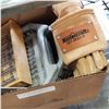 Image 2 : BOX LOT OF BIT SET, TOOL SET W/ TOOL BELT, AND SAW