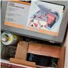 Image 3 : BOX LOT OF ESTATE TOOLS W/ FLASHLIGHT, SOLDERING KIT, ETC