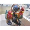 Image 1 : 2 ROOSTER FIGURES