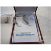 Image 2 : STERLING SILVER GENUINE 102 3.06CT TANZANITE HOOP EARRINGS W/ APPRAISAL $1800