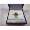 Image 2 : 10KT YELLOW GOLD 6MM GENUINE 1CT PERIDOT SOLITAIRE RING SIZE 4.5 W/ APPRAISAL $1050