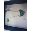 Image 2 : STERLING AND TURQUOISE HEART PENDANT AND EARRINGS