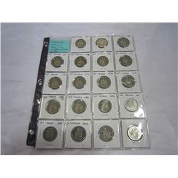 CANADIAN 50CENT COINS 1968 UP - 17 DIFFERENT LAST ONE 2002 50TH ANN. COIN