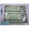 Image 2 : 4 DIFFERENT CANADIAN BILLS - 1867 TO 1967 W/ SERIAL NUMBER