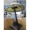 Image 2 : LEADED GLASS TABLE LAMP