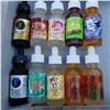 Image 1 : 10 BOTTLES OF VARIETY 30ML E VAPE JUICE RETAIL $20 EA