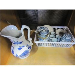 EASTERN TEA SET AND JUG