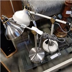 2 ADJUSTABLE TABLE LAMPS