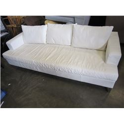 MODERN WHITE LEATHER EQ3 SOFA