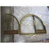 Image 2 : BRASS AND GLASS FIREPLACE DOOR