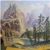Image 2 : OTTO JEDODTKA ACRYLIC PAINTING CANVAS "YOSEMITE VALLEY"