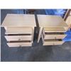 Image 4 : TAN QUEEN SIZE BEDFRAME AND 2 MATCHING NIGHT STANDS