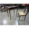 Image 3 : VINTAGE FRENCH PROVINCIAL STAND W/ CHAIR