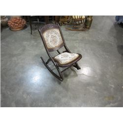 FOLDING ANTIQUE ROCKER