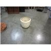 Image 3 : GLAZED 20" x 19" WHITE POTTERY