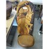 Image 1 : WOOD CARVED CHAIR