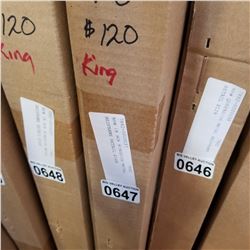 NEW IN BOX KINGSIZE METAL BEDFRAME RETAIL $149