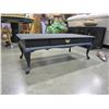 Image 2 : BLACK PAINTED 1 DRAWER QUEEN ANNE STYLE COFFEE TABLE