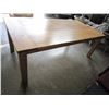 Image 2 : 7 x 3-1/2FT SOLID WOOD DINING TABLE AND BENCH