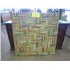Image 2 : NEW HAND CRAFTED WOODEN ARTISAN WALL ART, 38X38 INCHES, WHOLESALE IS $205 CURRENT RETAIL IS $309