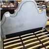 Image 3 : ASHLEY FLOOR MODEL GREY FABRIC KINGSIZE PLATFORM BEDFRAME RETAIL $799