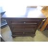 Image 1 : ASHLEY FLOOR MODEL DARK FINISH 2 DRAWER NIGHTSTAND RETAIL $299