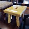 Image 2 : STUDDED FOOTSTOOL AND YELLOW FOOTSTOOL