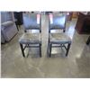 Image 1 : NEW PAIR OF ANTIQUE GREY LEATHER DININD CHAIRS W/ NAIL HEADS - WHOLESALE PRICE $250EA, CURRENT RETAI