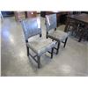 Image 2 : NEW PAIR OF ANTIQUE GREY LEATHER DININD CHAIRS W/ NAIL HEADS - WHOLESALE PRICE $250EA, CURRENT RETAI