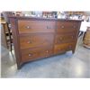 Image 2 : NEW SOLID PINE BRACKENDALE 6 DRAWER DRESSER WITH FITTED DRAWER BOXES, IN CHOCOLATE CHERRY STAIN, DOV