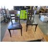Image 1 : NEW PAIR OF MAPLIE MALIA WOOD SEAT CHAIRS, LOCALLY MADE CORNED BLOCKED AND HICKORY STAIN - WHOLESALE