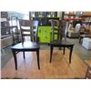 Image 3 : NEW PAIR OF MAPLIE MALIA WOOD SEAT CHAIRS, LOCALLY MADE CORNED BLOCKED AND HICKORY STAIN - WHOLESALE