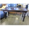 Image 2 : ASHLEY FLOOR MODEL DARK CHERRY STAIN ONE DRAWER DESK - RETAIL $699