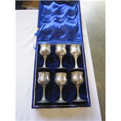 6 METAL GOBLETS