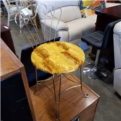 MCM BRASS VANITY CHAIR