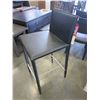 Image 2 : ASHLEY MODERN LEATHER SIDE CHAIRS, BLACK AND WHITE