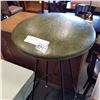 Image 2 : GREEN LEATHER METAL BAR STOOL