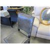 Image 2 : NEW 24" ANTIQUE GREY LEATHER COUNTER STOOL W/ NAILHEADS - WHOLESALE PRICE $250, CURRENT RETAIL $375