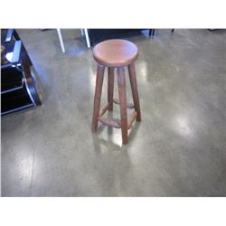 NEW LOG STYLE PINE BAR STOOL
