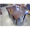 Image 3 : NEW 5 PIECE SOLID MAPLE TABLE AND 4 SOLID MAPLE X BACK CHAIRS, TABLE IS 36X60, HAND CRAFTED IN ABBOT