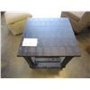 Image 1 : ASHLEY FLOOR MODEL RUSTIC LOOK DARK FINISH OCCASIONAL TABLE, RETAIL $299