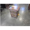 Image 1 : NEW SOLID PINE MONTANA 2 DRAWER NIGHTSTAND 22W18DX26H IN VINTAGE STAIN, DOVETAILED DRAWERS AND ANTIQ