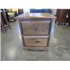 Image 2 : NEW SOLID PINE MONTANA 2 DRAWER NIGHTSTAND 22W18DX26H IN VINTAGE STAIN, DOVETAILED DRAWERS AND ANTIQ
