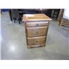 Image 1 : NEW SOLID PINE MONTANA 2 DRAWER AND TRAY NIGHSTAND 22WX18DX30H IN VINTAGE STAIN, DOVETAILED DRAWERS 