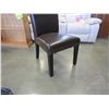 Image 2 : NEW DARK FUDGE LEATHER HIGH BACK DINING CHAIR - WHOLESALE PRICE $175, CURRENT RETAIL $269