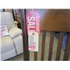 Image 3 : NEW PINE KONA VERTICAL SLAT BACK, TAN MICROFIBER UPHOLSTERED SEAT, CORNER BLOCKED AND ROAST STAIN - 